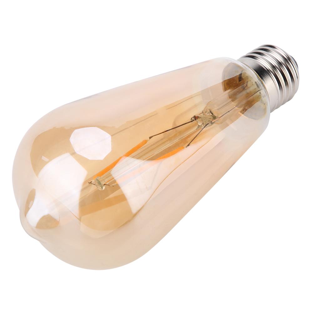 E27 Brown Glass Retro LED Light Lamp Bulb Lighting Decoration for Coffeehouse 2W