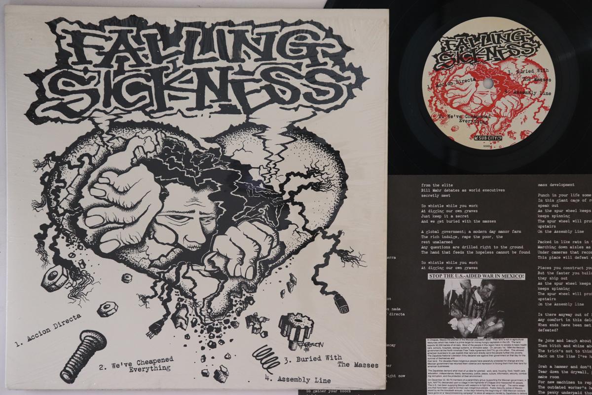 

10inch Record FALLING SICKNESS DYSENTER Split SC0051 SUB CITY 1999 US Rock Used