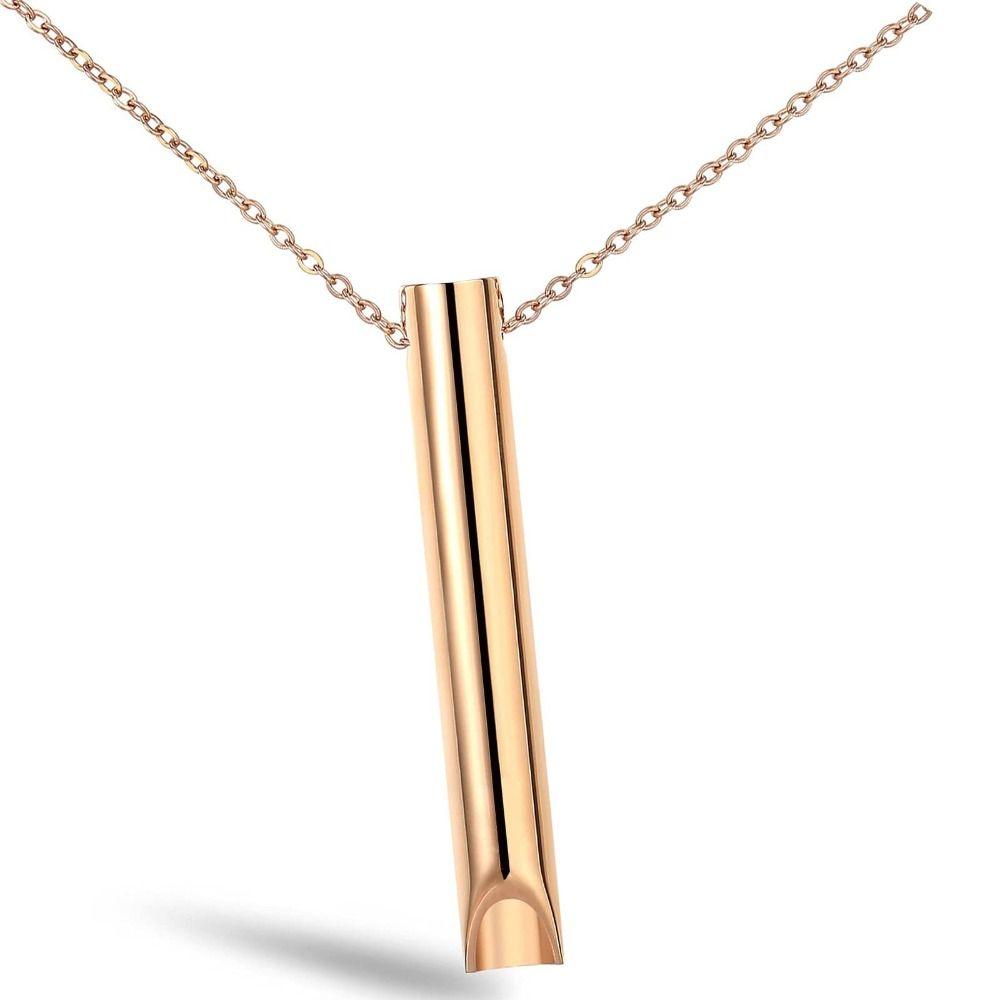 Chain Mindful Breathing Necklace Calming Anxiety Relief Necklace Gift Stress Anxiety Necklace  Men