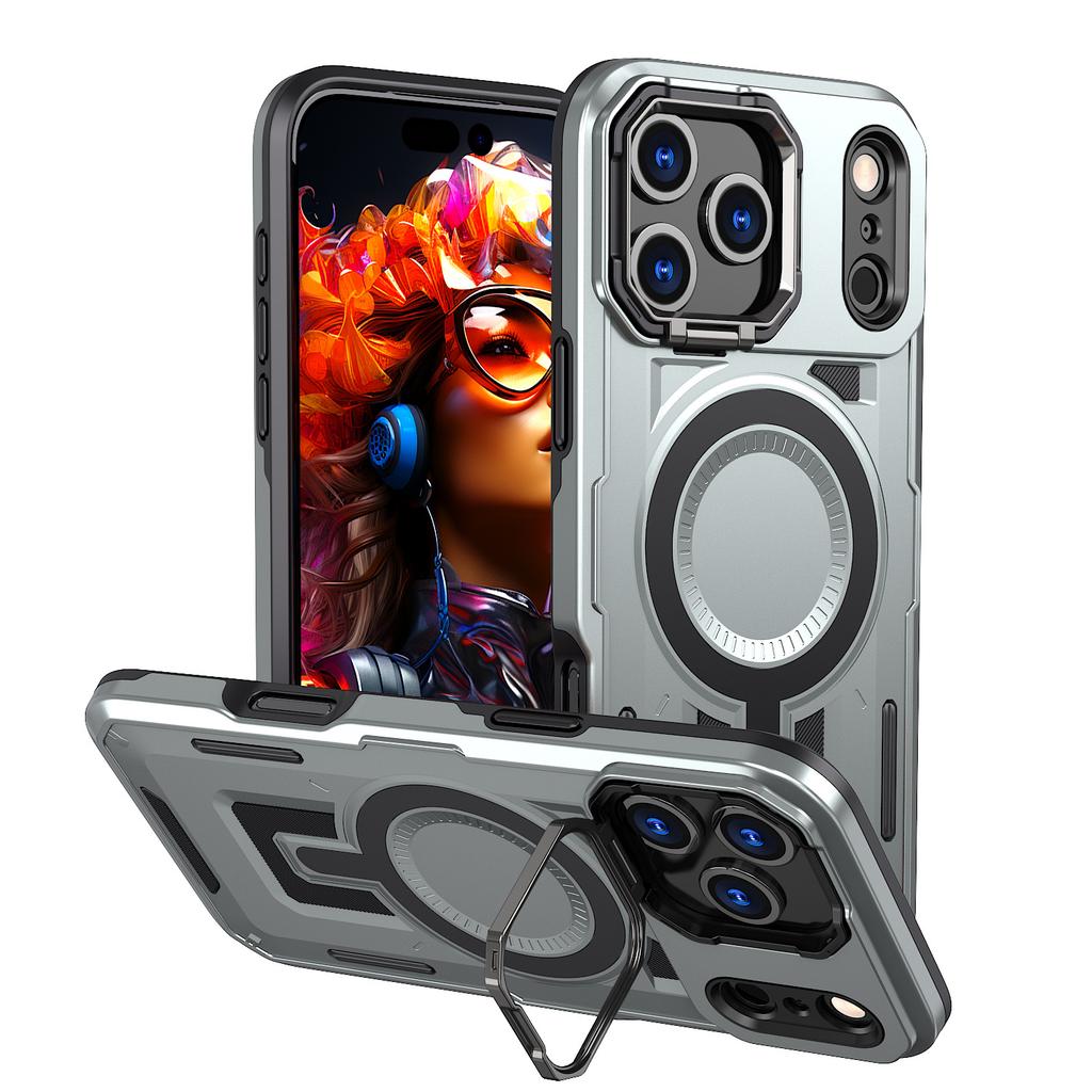iPhone11Promax Mobile Phone Case Magnetic Charging Apple 11Pro Lens Holder Case