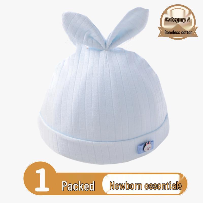 

Шапка Новорожденного: Чистый хлопок, Двухслойный, Бесшовный, Подходит для весны, осени и четырех сезонов (0-6 месяцев) M 3-6 months