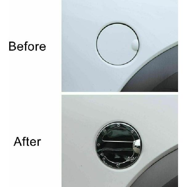 Exterior Gas Tank Cap Fuel Filler Door Cover Trim For Ford F150 2009-2014 Chrome