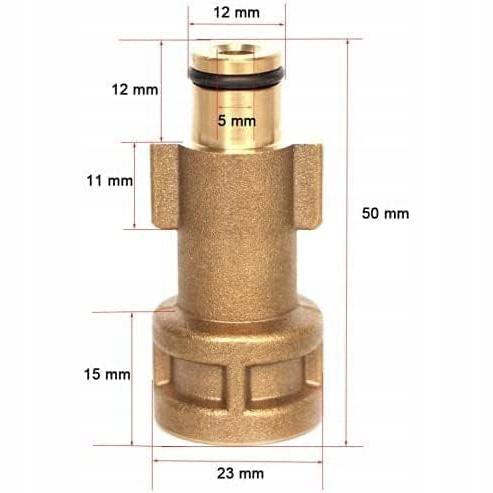 Adapter for Old-style Bosch Pressure Washers with a 1/4" Quick Connector (QC)