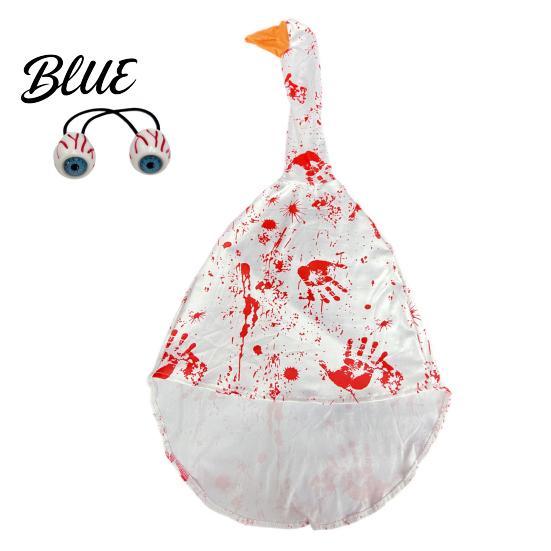 Blood Goose Clothes Porch Clothes Halloween Costume Set Scary Decorative Cute Outdoor Decor Outfit for Garden Yard Balcony Courtyard Spooky