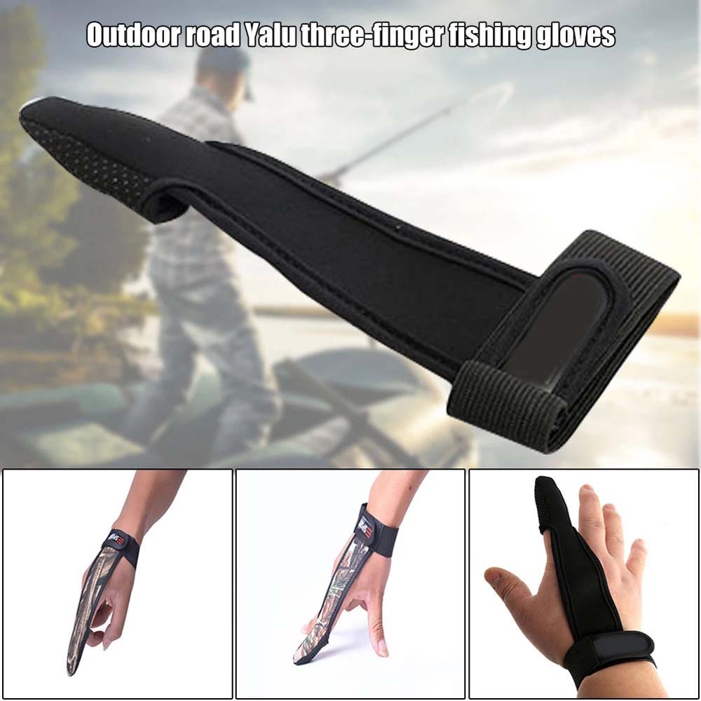 Bare Fingertips Fishing Accessories One Finger Casting Glove Single Finger Protector Fishing Gloves