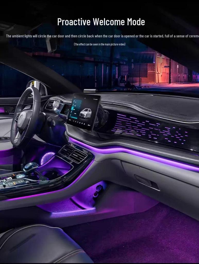 Multi-Color Ambient Light for BYD Qin Plus/Yuan Plus/Qin L Car Interior