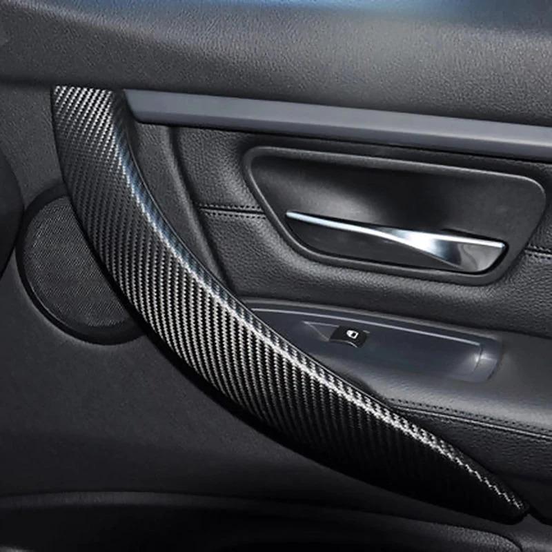 1-5m Nano Carbon Fiber Car Tape Sticker Door Mirror Paste Protector Strip DIY Protection Protective Film Waterproof Adhesive