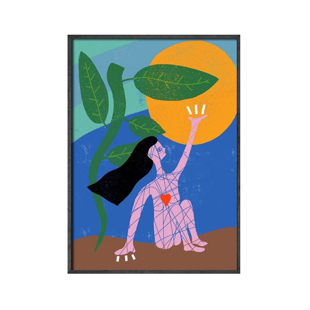 

Феминистский мультяшный художественный принт, картина, мотивационная цитата, позитив, уход за собой, холст, постеры для девочек, настенный домашний декор, фотографии 21x30cm No Framed