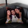 Classic And Nostalgic EEat Drink Man Womans Cushion Cover Pillow Case Antidustmite Invisible zipper silky plush cushion