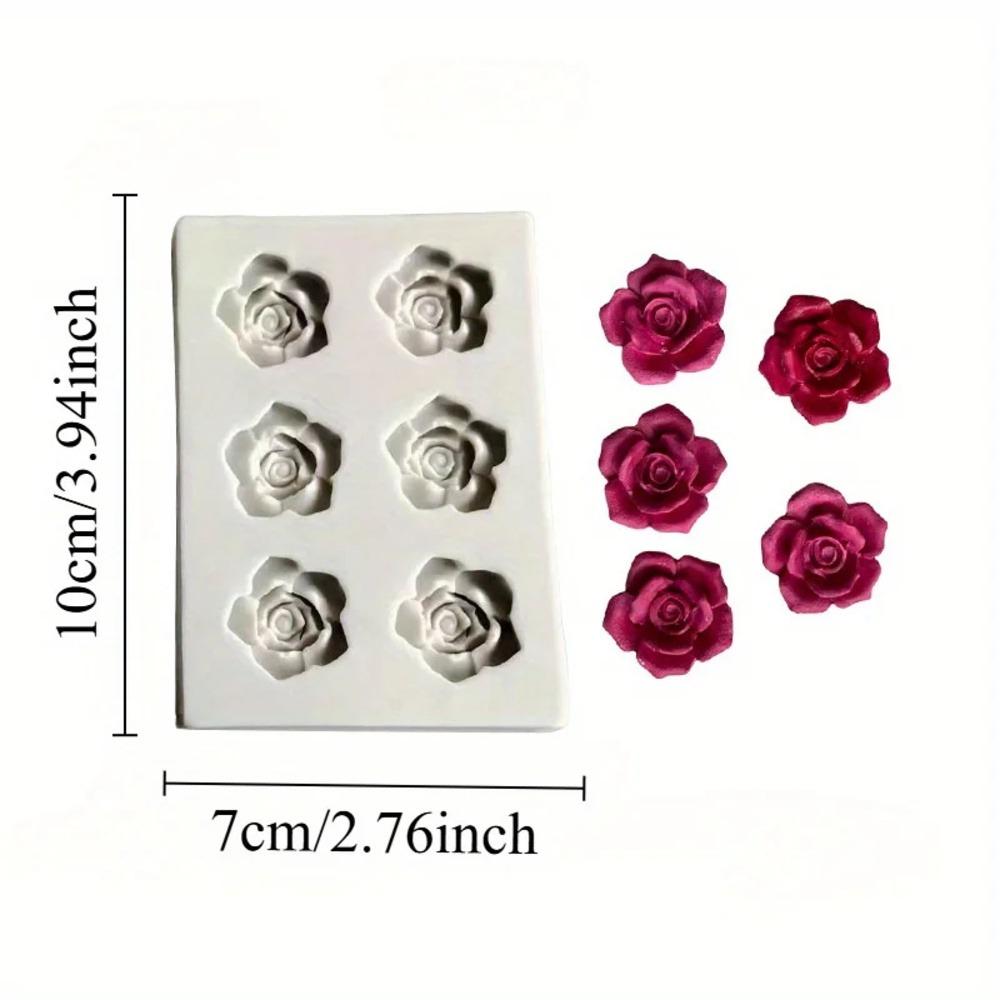 1PC Rose Silicone Mold Clay Plaster Resin Craft Mold DIY Chocolate Pudding Jelly Fondant Mold Baking Tools