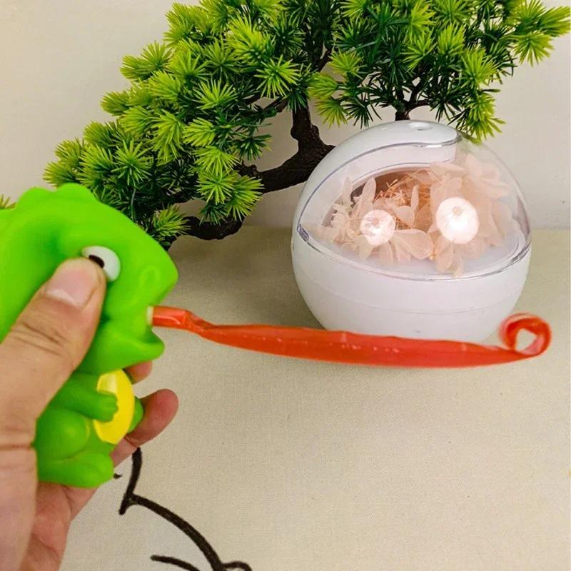 Kinderen Creatieve Decompressie Fidget Speelgoed Knijp Kikker Dinosaurus Tong Uitsteken Stress Speelgoed Kerstcadeaus Voor Kinderen