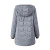Women's Long Puffer Coat Winter Fleece Lined Thickened Down Jacket Windproof Warm Quilted Parka Zip Up Hooded Outerwear