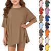 Sommeroutfits für Mädchen, 2-teilige Sets aus Hemden und Shorts, Frühlingsoutfits, Sportshorts-Sets für Teenager-Mädchen