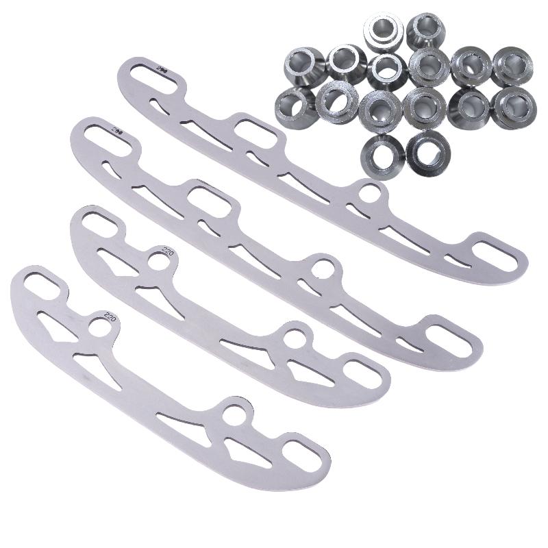 Stainless Steel Ice Skating Blade Set Inline Figure Skate Blades Replacement for Skate Shoes Sizes 220/253/290MM