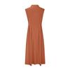 Lightweight Cotton Linen Dress For Women Summer Button Down Lapel Collar Casual Sleeveless Dresses