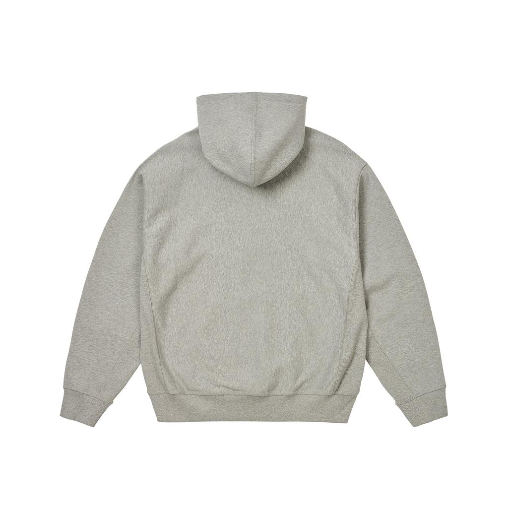 Palace X Carhartt WIP Collaboration FW24 Hood Plant Kangaroo Pocket Ribbed Edge Casual Drawstring Hoodie Unisex Hoodies Gray I035649-37I-XX