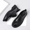 Summer New First-layer Sheepskin Men's Casual Leather Shoes Business Leather Men's Shoes Round Head Men's Shoes Breathable Single Shoes