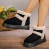 Mode Nieuwe Winter Sneeuwlaarzen Vrouwen Outdoor Antislip Enkellaarsjes Dames Klassiek Platform Pluche Warme Schoenen Licht Furry Korte Laarsjes