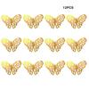 12 Pieces/Set Insect Shape Wall Sticker Hollow Decorative Glossy ulation Vivid Lifelike Home Festival Decal Ornament