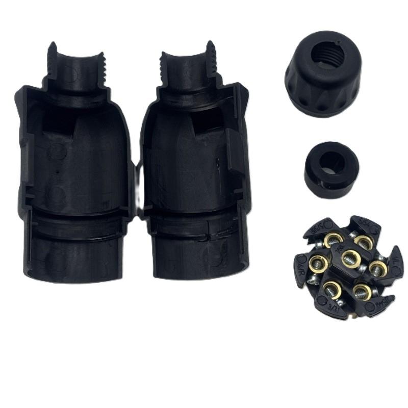 12V 7- bis 13-Pin Steckdosenadapter für Anhänger Wohnwagen Abschleppen Elektrischer Steckdosenstecker Konverter für Auto LKW