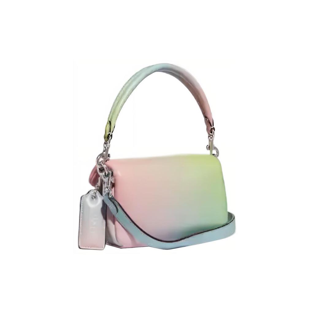 New COACH Tabby Sheepskin Shoulder Bag, Crossbody Bag, Handbag Women's Blue Pink Green Multicolor CA084-LHUAU