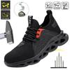 Air Cushion Sports Shoes Work Boots Puncture-Proof Safety Shoes Men Steel Toe Shoes Security Protective Shoes Tactical Boots