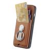 Foldable Ring Holder Vertical Cards Solt Wallet Leather Case For iPhone 17 Pro Max 16 Plus 15 14 13 12 11 17air 16E Bag Cover