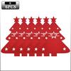 Weihnachtsbaum Besteckhalter Filz Gabel Löffel Tasche Set Festlicher Besteckorganisator für Weihnachtsessen Party Tischdekoration