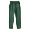 Unisex Spring Fall Pants with Side Pockets Elastic Waist Straight Wide Leg Sweatpants Slacks Solid Color Loose Street Style Sport Trousers