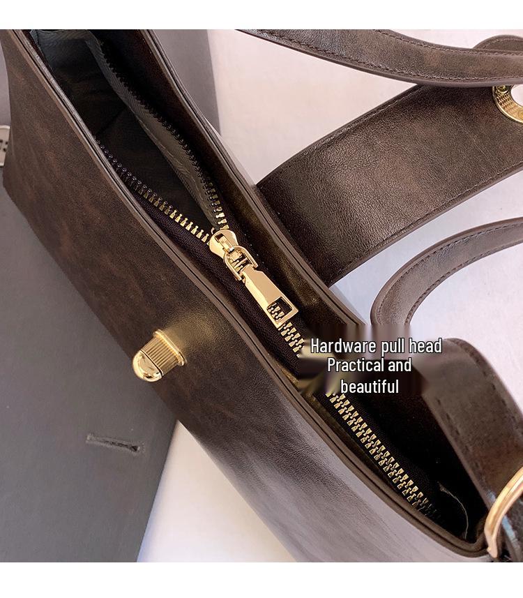 Damen Herbst 2025 Vielseitige Tasche: Schlichtes Schulter- & Umhänge-Unterarm-Design