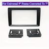 For 9 Inch To 7 Inch Stereo Fascia Plate Panel Fitting Head Unit Multimedia Player Frame Convertido Fascia, Without Battery