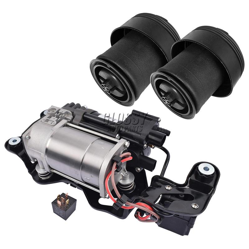 AP03 3PCS Air Suspension Compressor w/ Valve Block+Air Spring for BMW X5 F15/F85 X6 F16 37126795013 37206875177