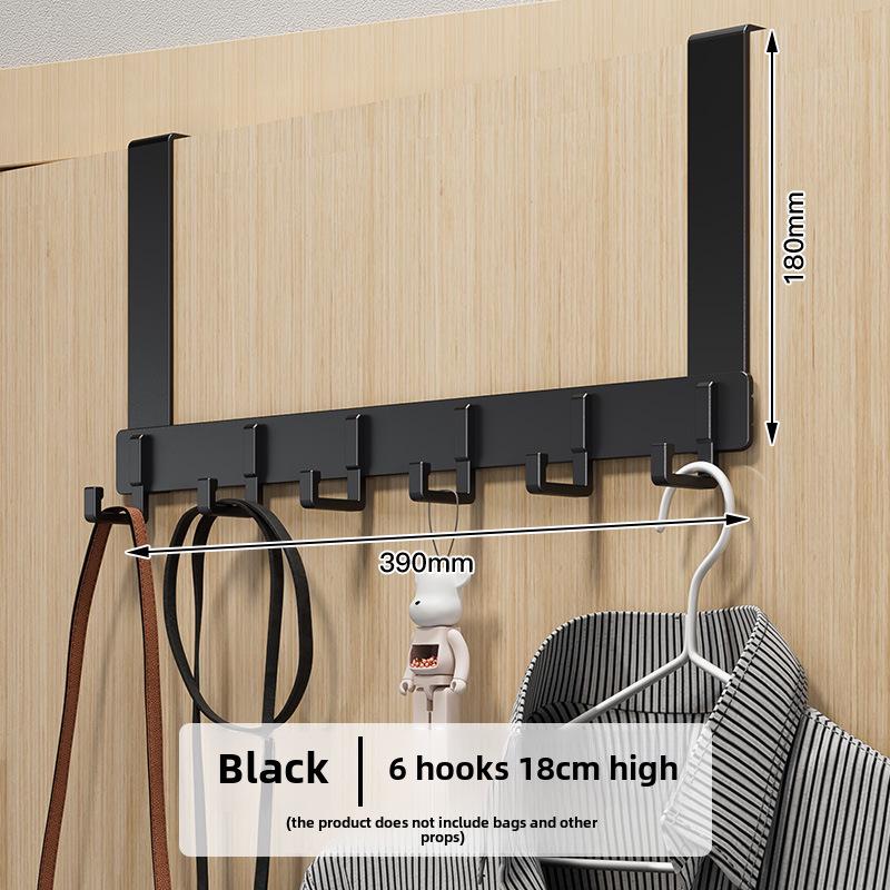 Punch-Free Over-the-Door Coat Rack & Wall-Mounted Hook Organizer