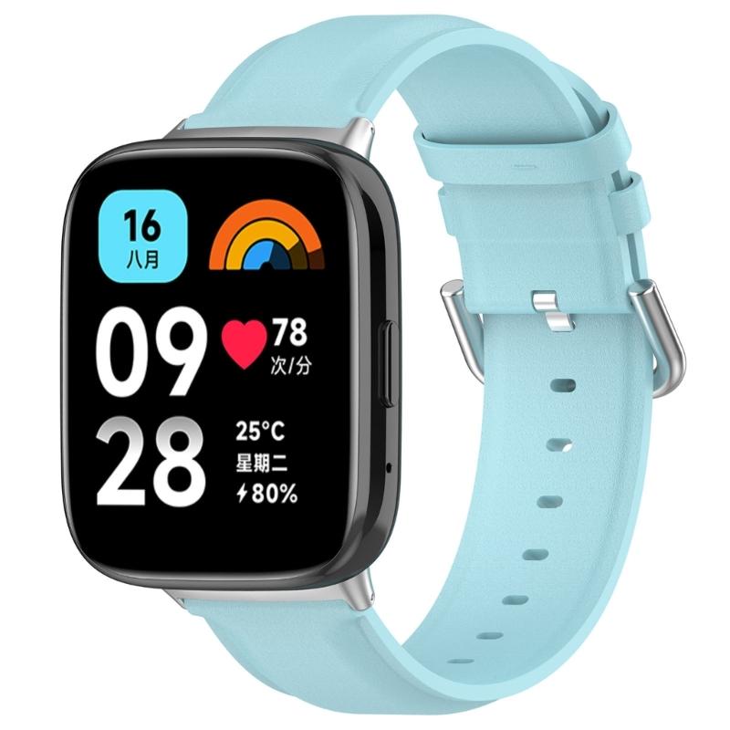 Adjustable PU Watchband for Watch 3 Active/Lite Smartwatch Stylish Watch Bands Durable Waterproof Wriststrap Replacement