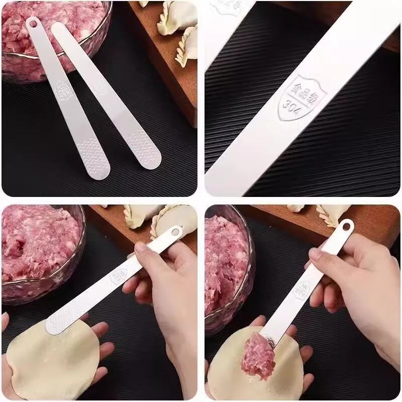 304 Stainless Steel Dumpling and Wonton Filling Spoon Set