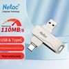 Netac U782C Dual-Port USB-C & USB 3.0 Metal Flash Drive
