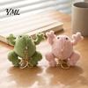 Cute Gift for Frog Lovers Plush Keychain, Soft Stuffed Animal Pendant with Raised Paw, Cartoon Small Plushie Bag Charm Backpack, Mini Doll Kids Adults