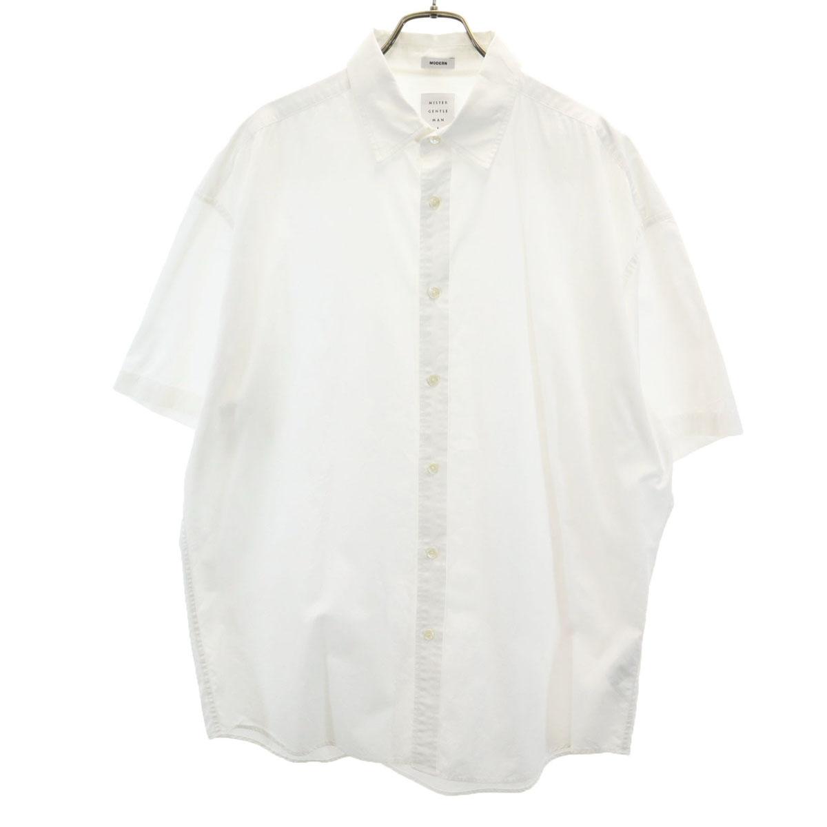 

Mr.GENTLEMAN сделано в Японии Хлопковая рубашка с коротким рукавом L белая Мужская Б/У