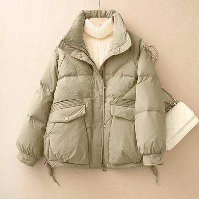 Short Women's Winter Coat New Loose Large Size Thickened Stand Collar Coat Cotton Coat