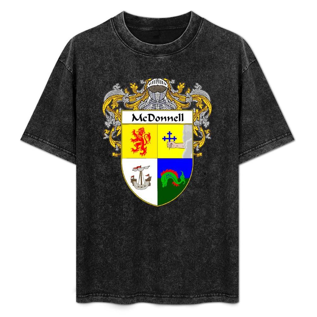 Mcdonnell Coat Of Armsfamily Crest Tshirt Stain Resistant Casual Tee