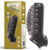 Men's Extra Thick Delaying Phallus Sleeve with Irregular Wolf Tooth Design