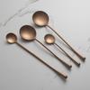 ZISIZ 304 Stainless Steel Rose Gold Dessert Knife Set