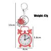 1pcs Creative Cute Mini Keychain Alarm Clock Electronic Alarm Clock Multicolor Electronic Alarm Clock Keychain Pendants Gifts