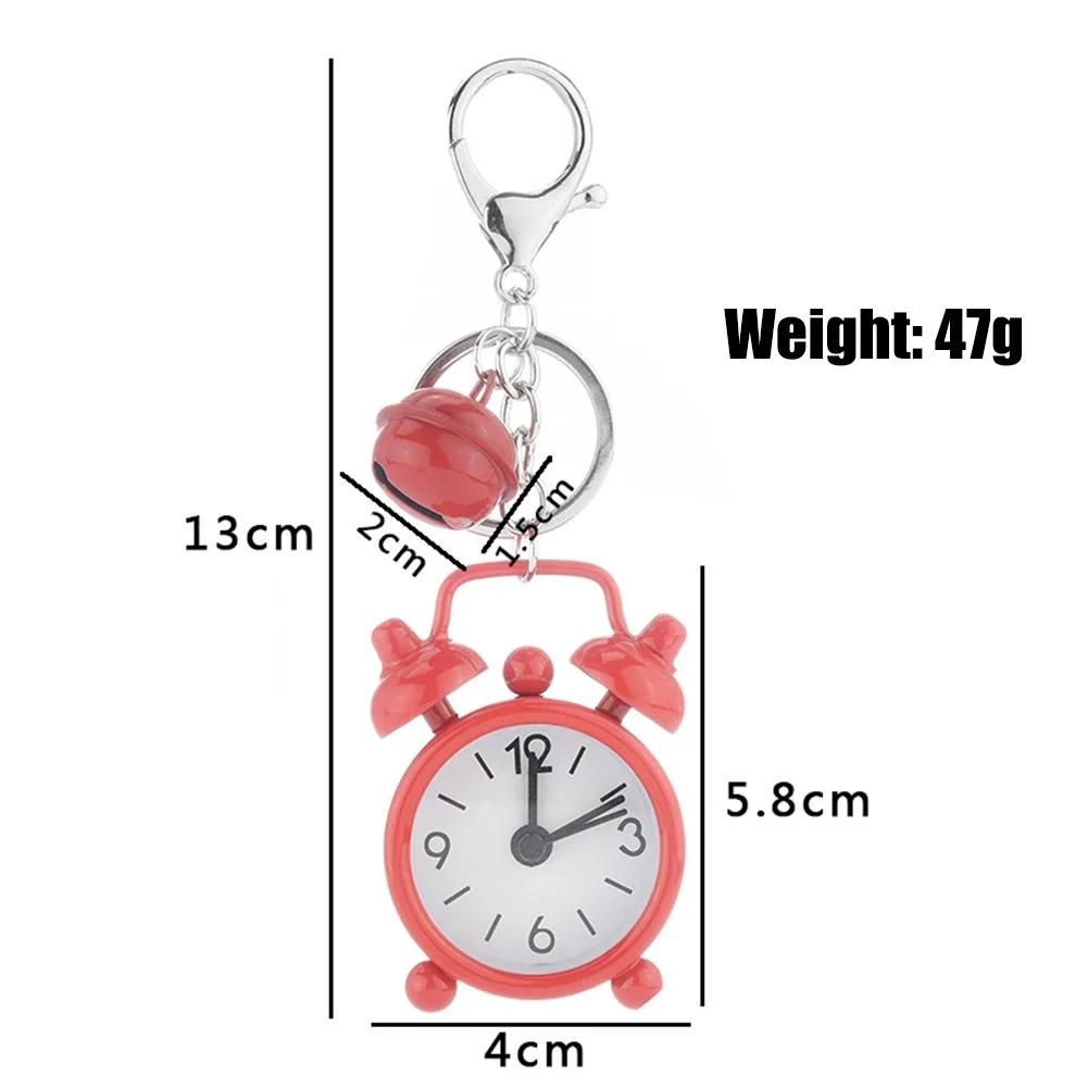 1pcs Creative Cute Mini Keychain Alarm Clock Electronic Alarm Clock Multicolor Electronic Alarm Clock Keychain Pendants Gifts