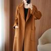 Wool Coat Women's Wear Autumn/Winter Temperament Double Sided Cashmere Coats with Belt Elegant Long Overcoat