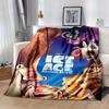 1 pezzo, L'era glaciale - In rotta di collisione Personaggi del film Coperta Plaid Perfetta per l'Arredamento della Casa, Copridivano, Uso Esterno, Viaggio, Campeggio