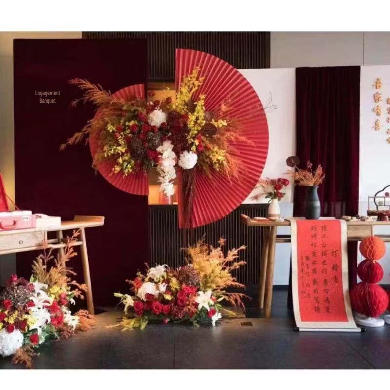 LIEI Engagement Decor Extra Large Cloth Fan
