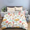 Underwater Cartoon Sea Pattern Bedding Duvet Cover Set  (1*Duvet Cover 2*Pillowcases, without duvet insert)