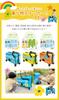 Nippers Suitcase for children size MINI 20 inches 32 liters Engine [HAPIRIDE] Carry-on (HAPIRIDE Mini) (Butter Yellow/Fire Sticker)