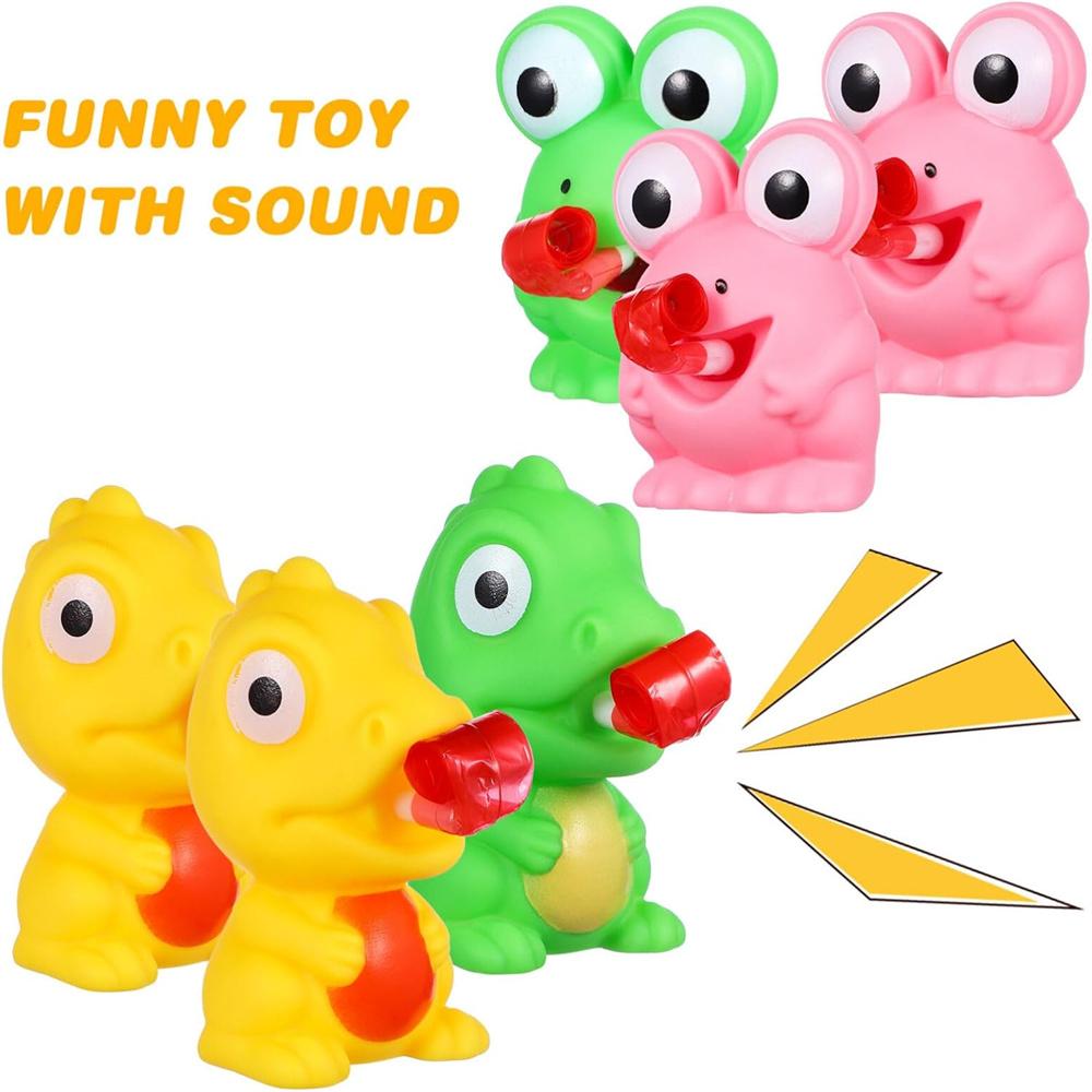 Stress Frog and Dinosaur Toys Tongue Sticking Out Novelty Relief Squeeze Toys Stress Screaming Party Frog Pop Up Toy for Gifts